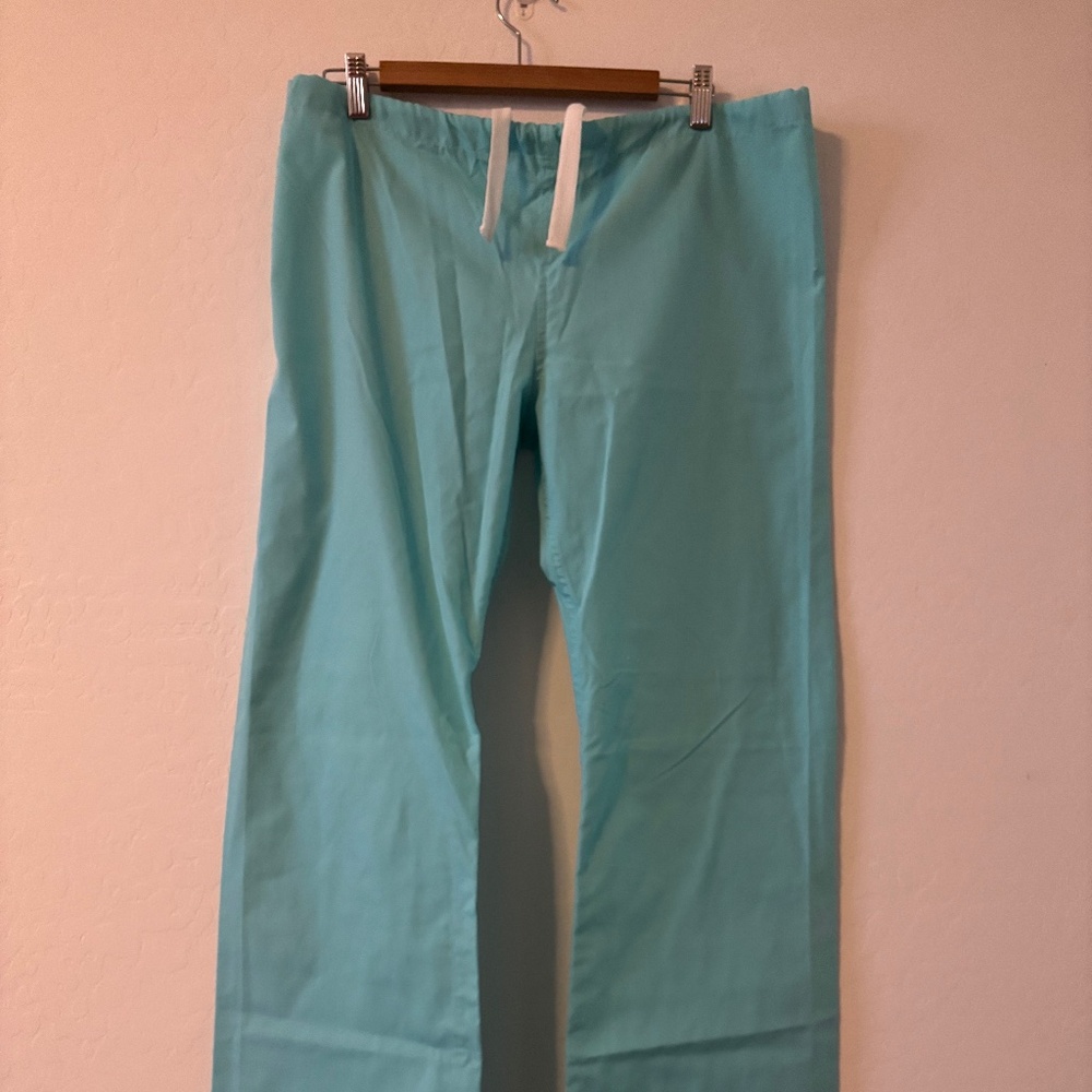 Urbane  Scrub Pants Turquoise Medium Small Tall - Picture 4 of 4